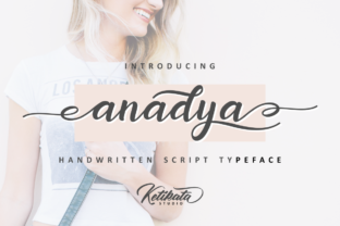 Anadya: A Graceful Script Font for Editorial Design