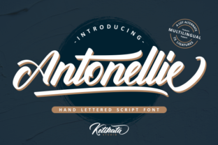 Antonellie: A Bold Script Font for Digital Brands