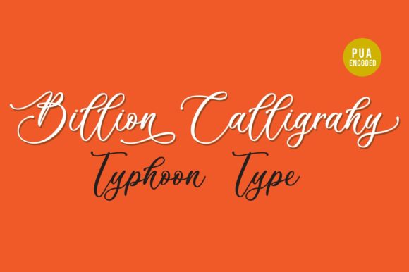 Billion Calligraphy: A Timeless Script Font for Editorial Design