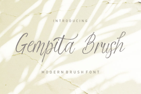 Gempita Brush: A Handwritten Font for Editorial Design