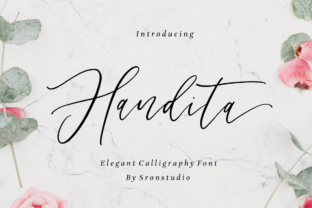 Handita: A Modern Script Font for Editorial Design