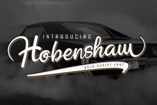 Hobenshaw Font: Bold Handwritten Style for Web Design