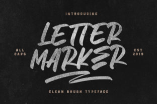 Letter Marker: A Bold Handwritten Typeface for Modern Editors