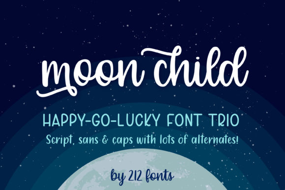 Moon Child Font: A Joyful Typeface for Crafters
