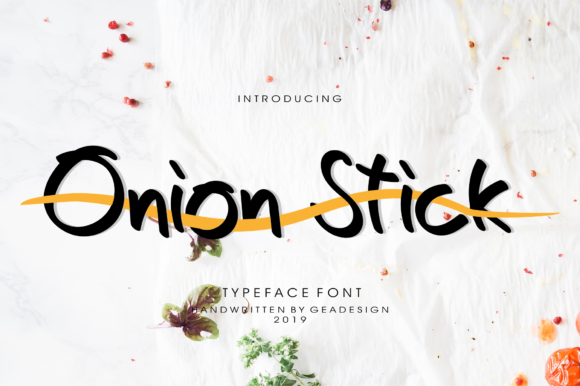 Onion Stick: A Playful Handwritten Typeface