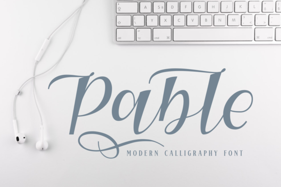 Pable: A Modern Script Font for Branding
