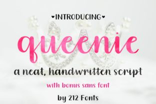 Queenie: A Handwritten Typeface for Editorial Charm