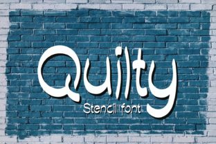 Quilty Font: A Stencil Typeface for Bold Campaigns