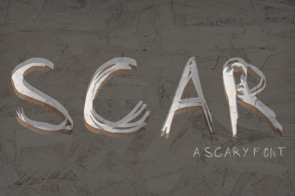 Scar: The Edgy Hand-Drawn Font for Bold Crafts