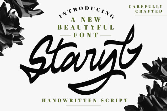 Staryl: A Handwritten Font for Bold Web Design