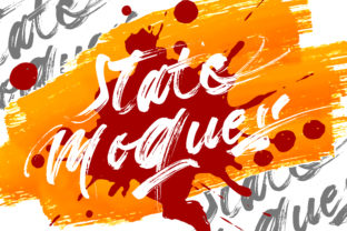 State Moques: A Bold Brush Font for Makers