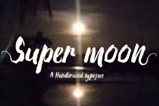 Super Moon Typeface for Editorial Design