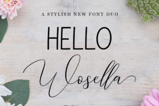 Wosella Duo: A Bold Script Font for Editorial Design